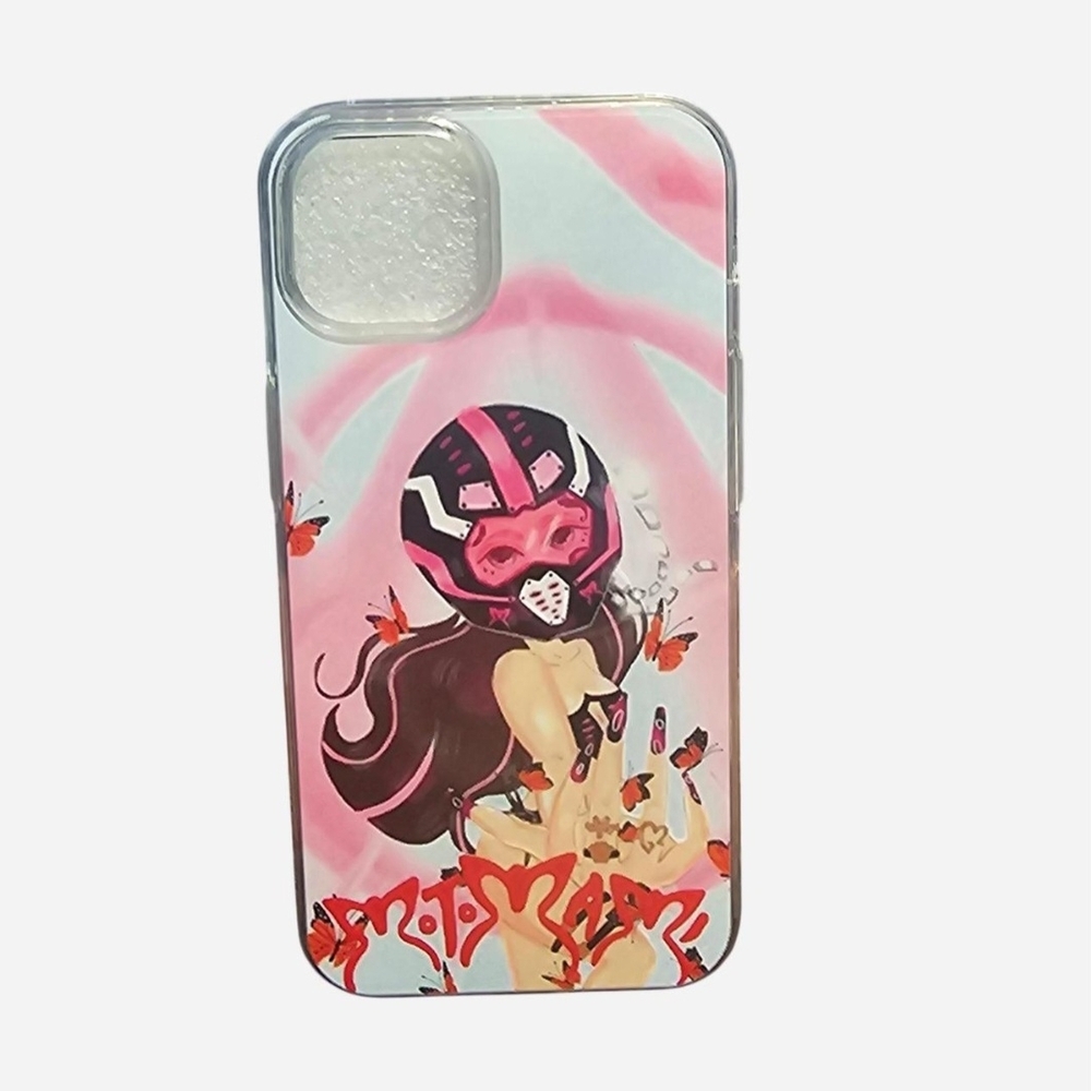 Stylish Pink Graphic Phone Case Rosalia